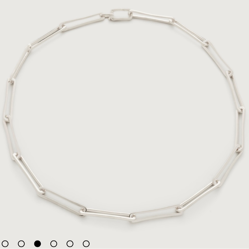 Monica Vinader NEW Alta Long Link Necklace Adjustable 43cm/17'